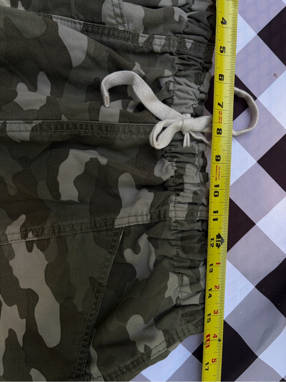 aerie Olive Camo Drawstring Utility Shorts - Picture 11 of 11